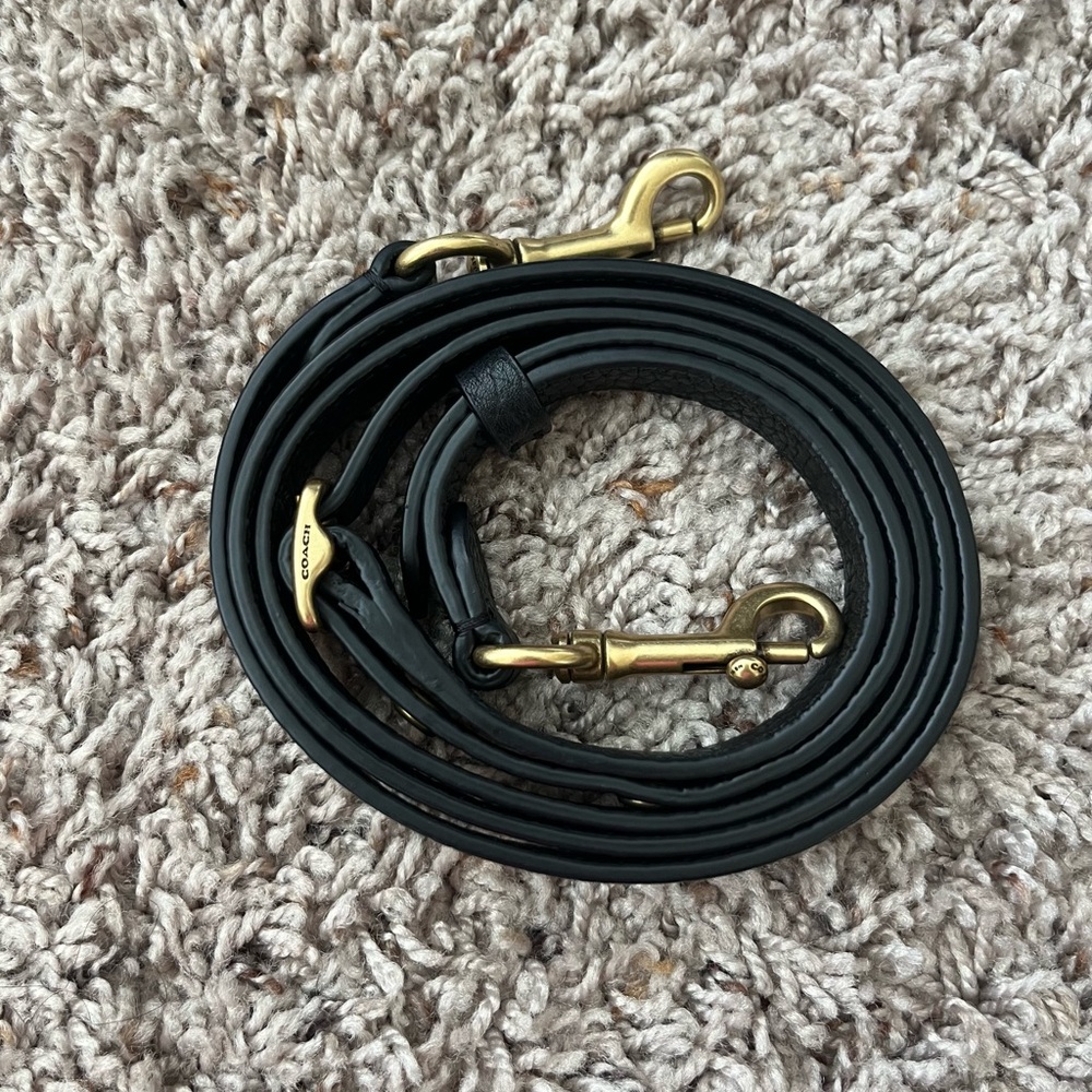 Coach Black Leather Strap